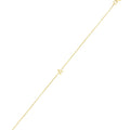 14K Yellow Gold Women's Mini Initial A Bracelet – 7 Inches – 14K Gold