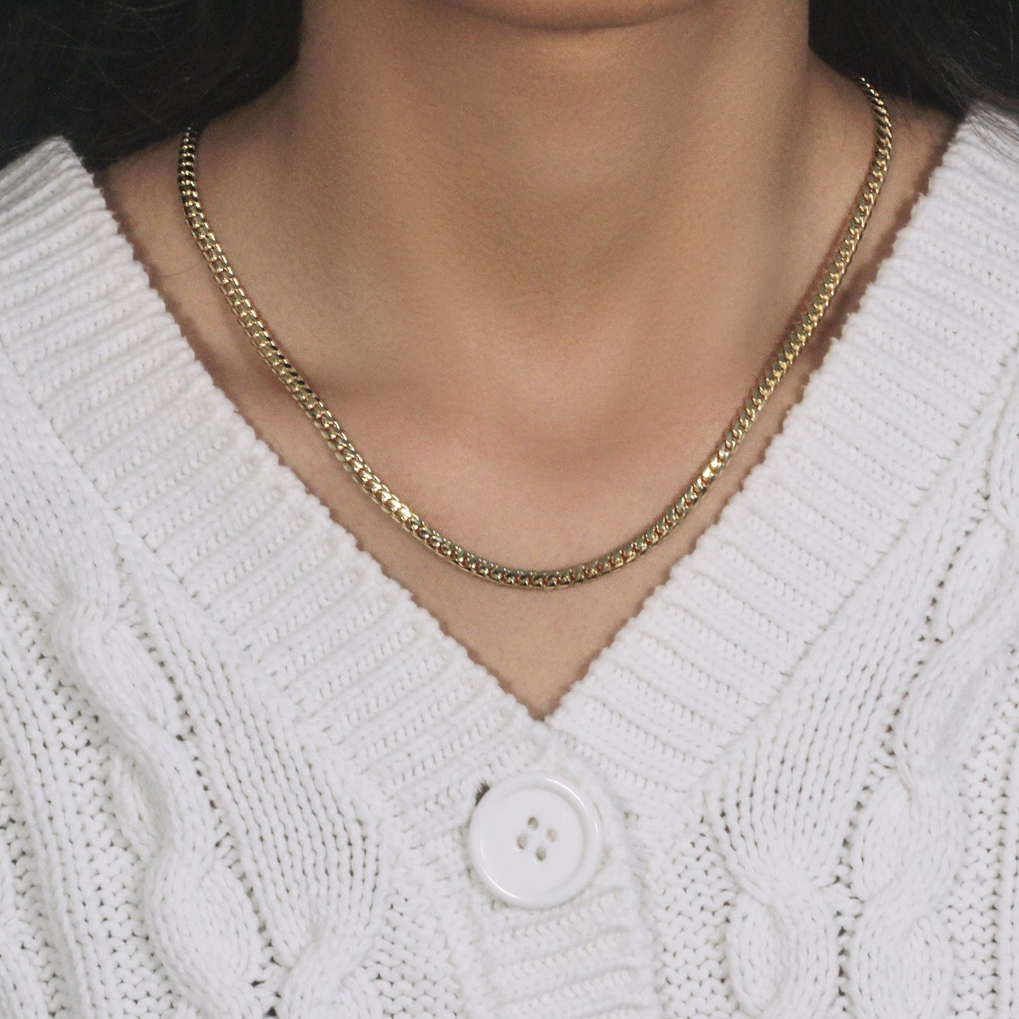 10K Yellow Gold Classic Solid Miami Cuban Chain Necklace (3.90mm) – True Pure Gold