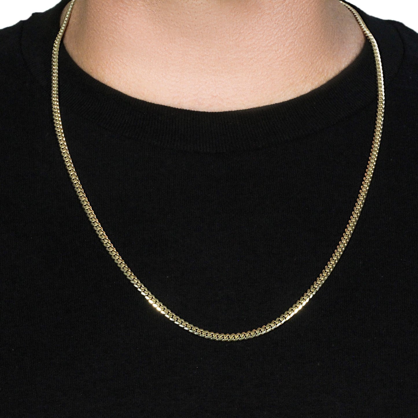 10K Yellow Gold Classic Solid Miami Cuban Chain Necklace (3.90mm) – True Pure Gold