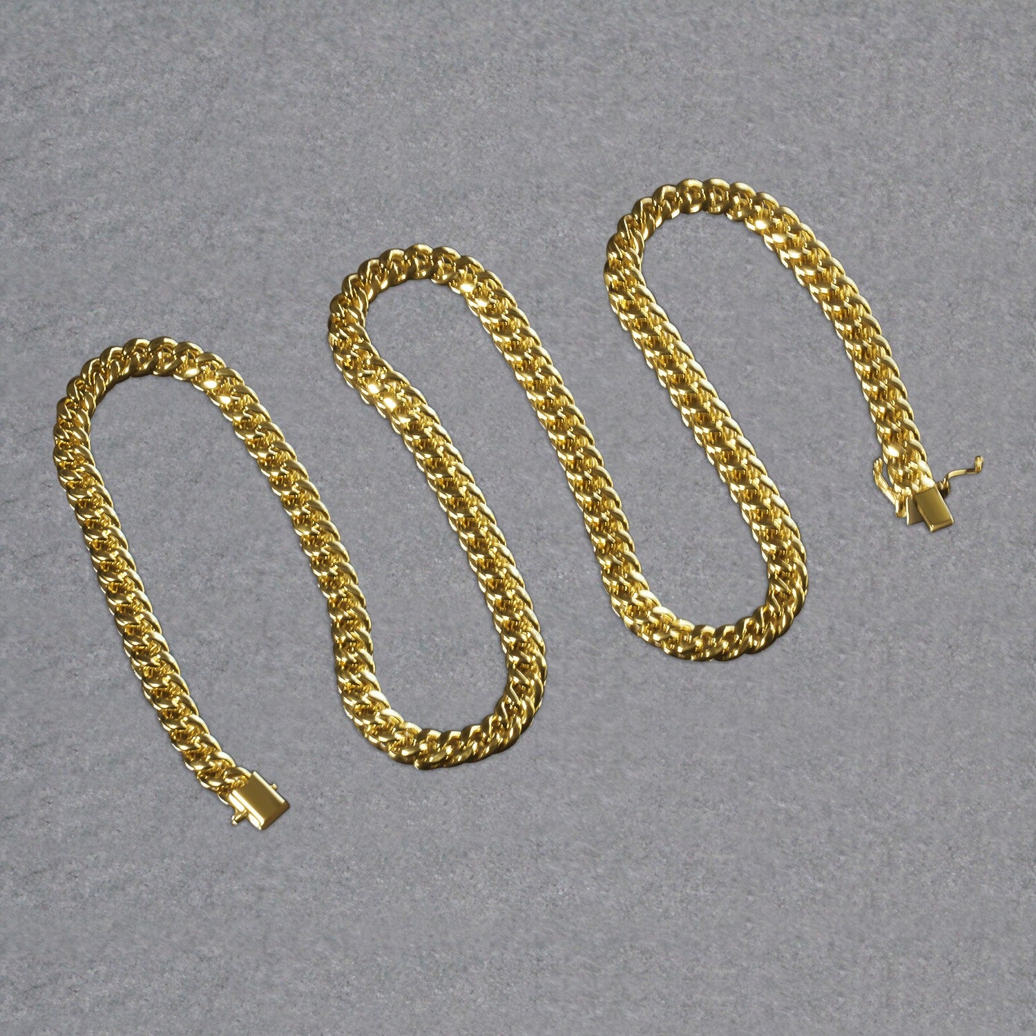 10K Yellow Gold Semi Solid Miami Cuban Chain Necklace (6.10mm) – True Pure Gold