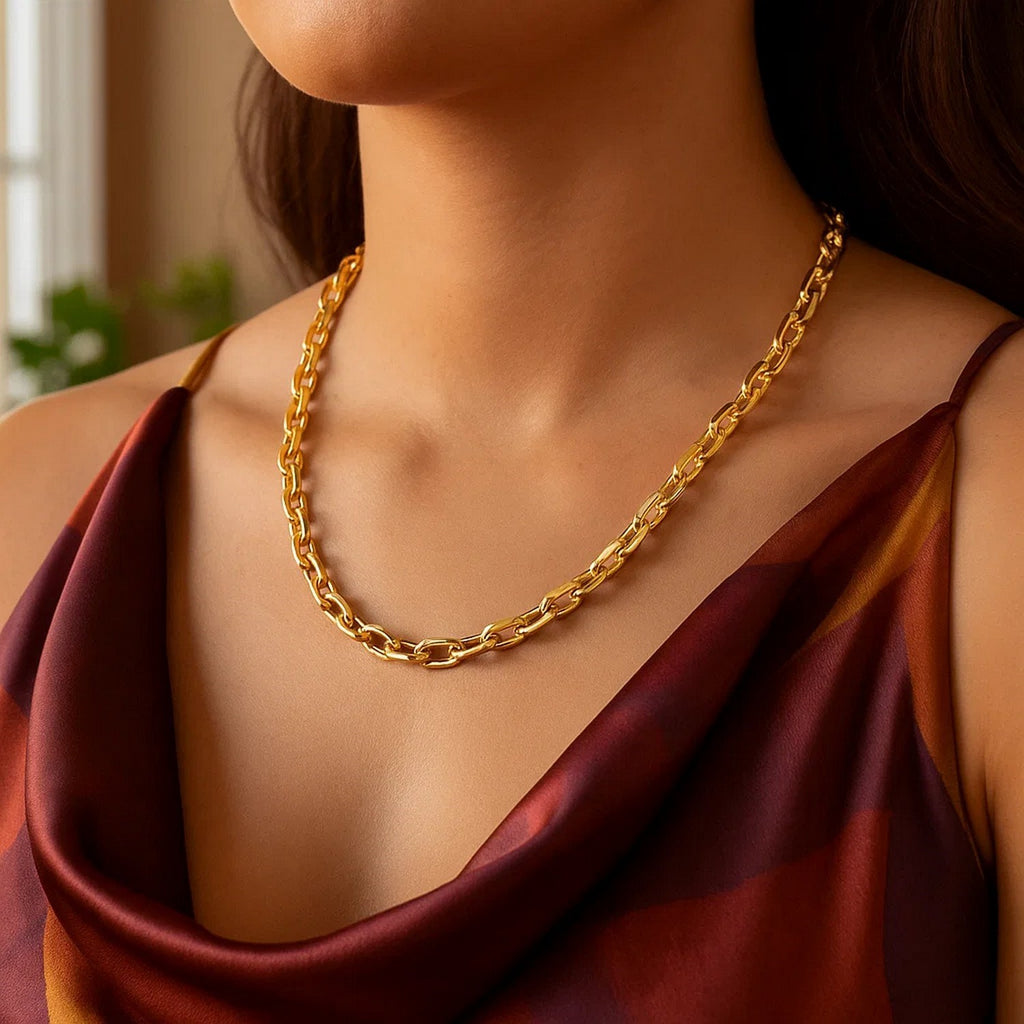 14K Yellow Gold French Cable Chain Necklace (6.10mm) – True Pure Gold