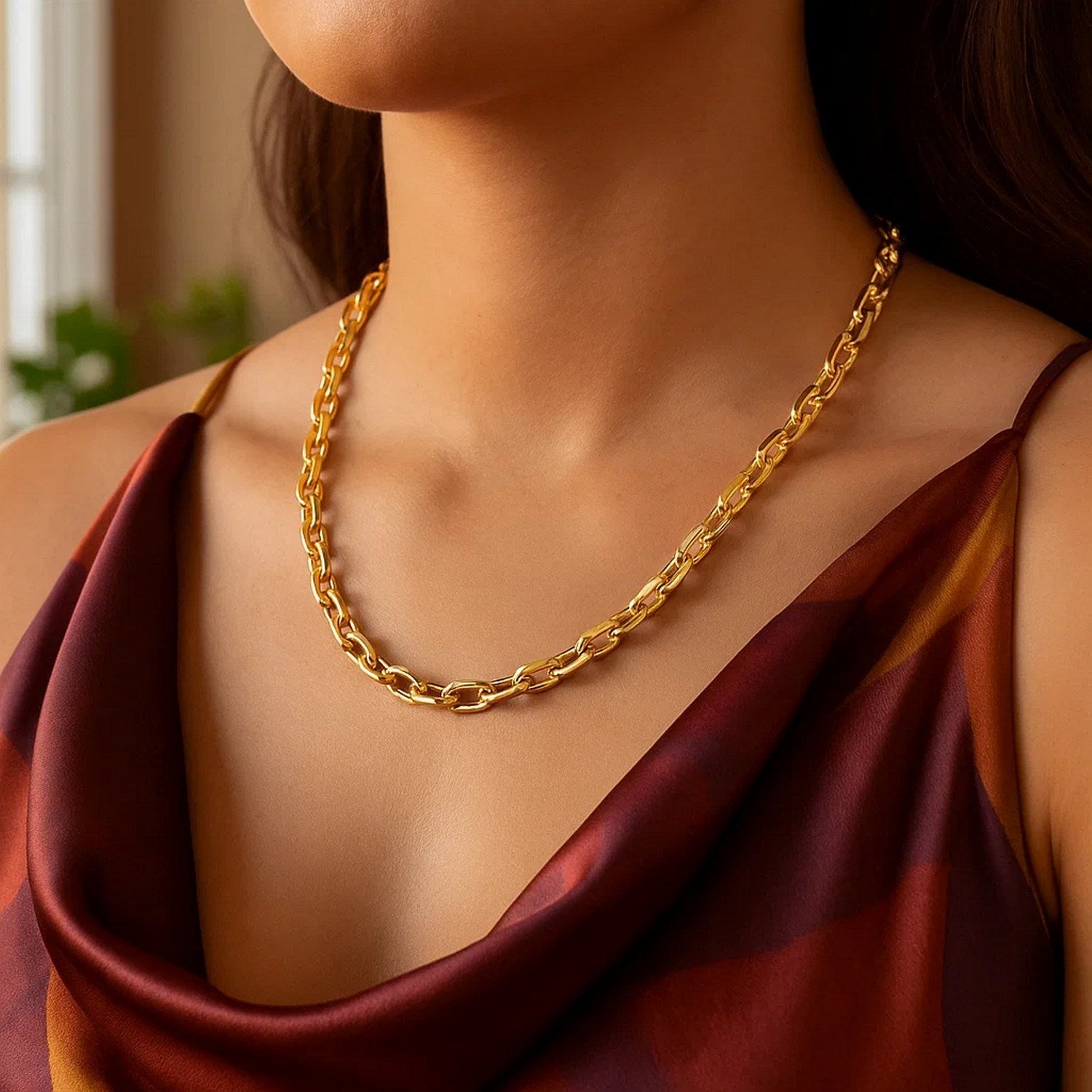 14K Yellow Gold French Cable Chain Necklace (6.10mm) – True Pure Gold
