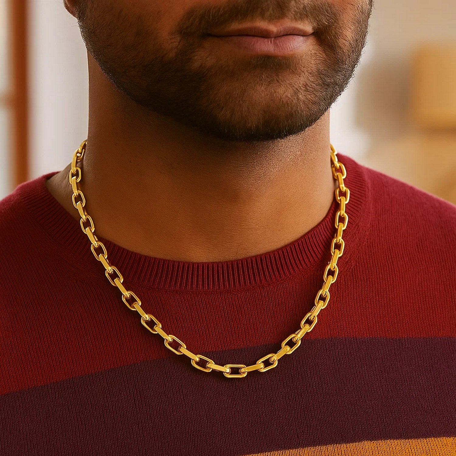 14K Yellow Gold French Cable Chain Necklace (6.10mm) – True Pure Gold