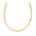 14K Yellow Gold Braided Herringbone Chain 3.20mm | Solid Gold, High Polish