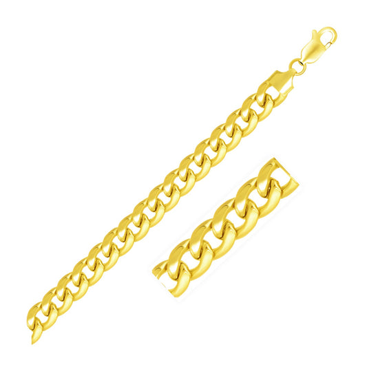 10K Yellow Gold Light Miami Cuban Chain Necklace (8.00mm) – True Pure Gold