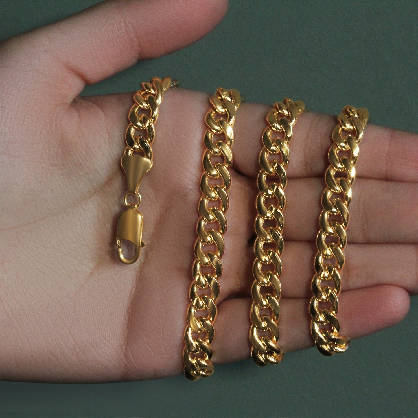 10K Yellow Gold Light Miami Cuban Chain Necklace (8.00mm) – True Pure Gold