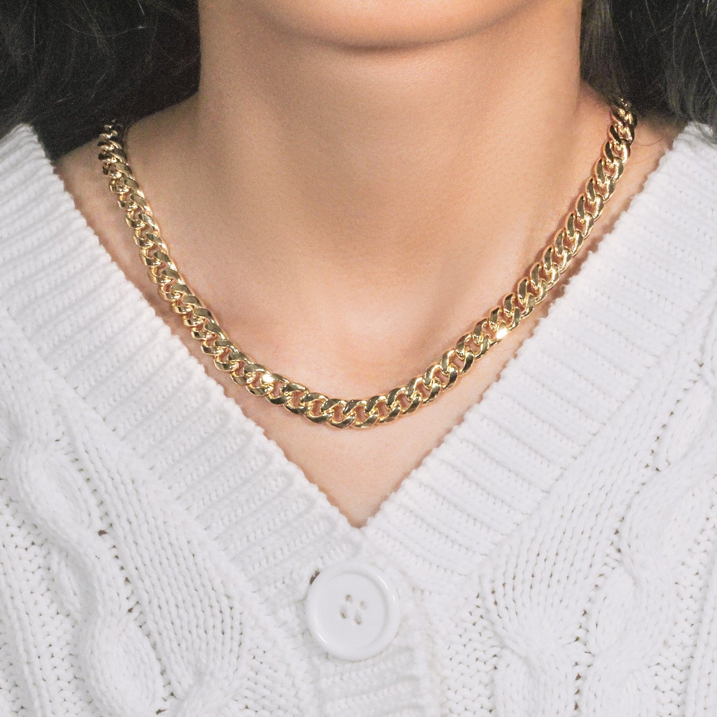 10K Yellow Gold Light Miami Cuban Chain Necklace (8.00mm) – True Pure Gold