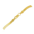 14K Yellow Gold Super Flex Herringbone Anklet 1.50mm | Solid Gold, 10"