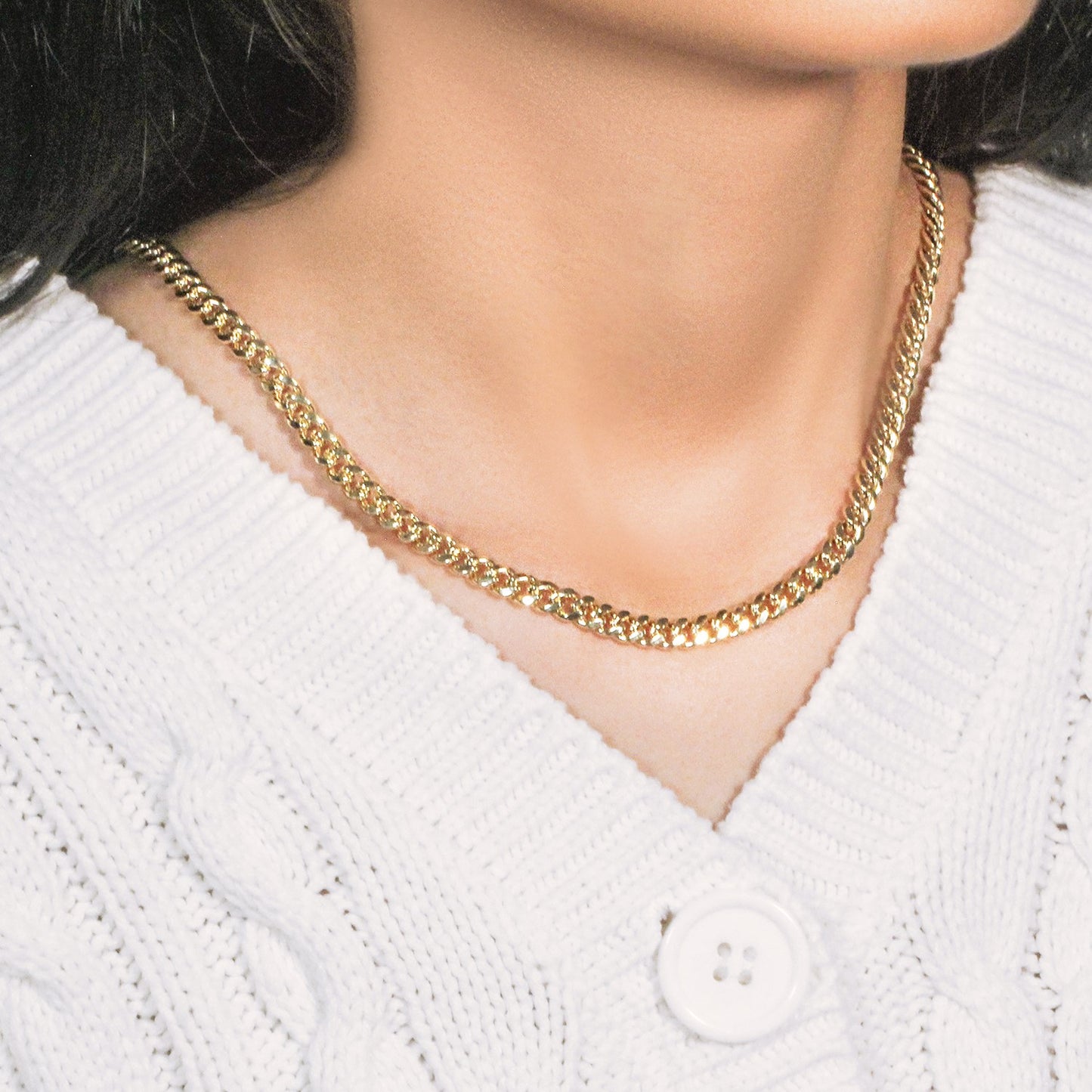 10K Yellow Gold Semi Solid Miami Cuban Chain Necklace (5.00mm) – True Pure Gold