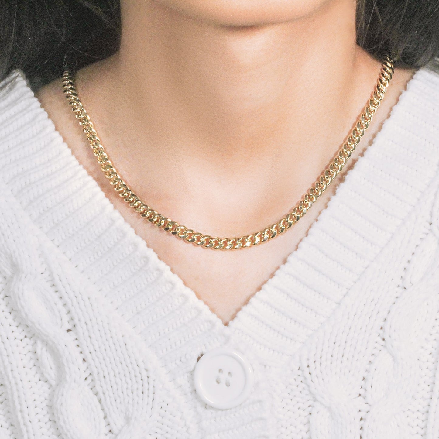 10K Yellow Gold Semi Solid Miami Cuban Chain Necklace (5.00mm) – True Pure Gold