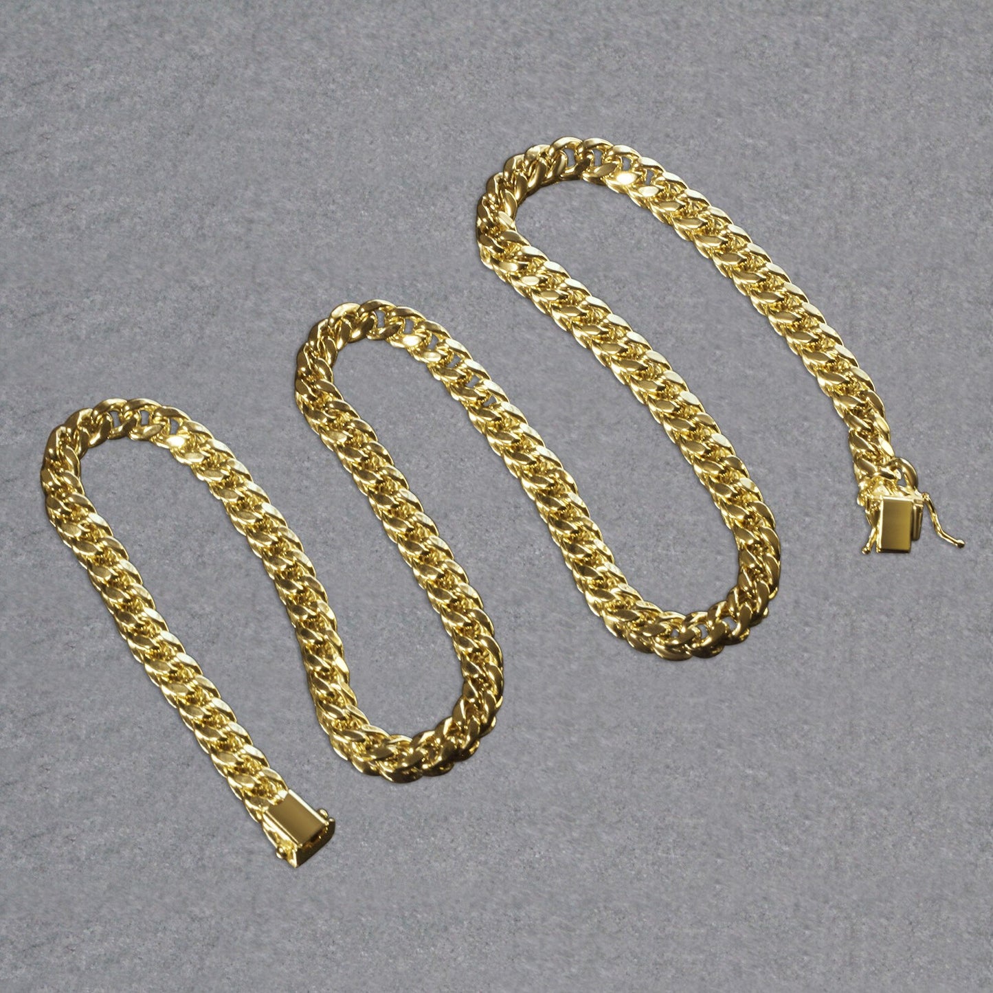 10K Yellow Gold Semi Solid Miami Cuban Chain Necklace (6.60mm) – True Pure Gold