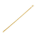 14K Yellow Gold Light Rope Chain Necklace (4.30mm)
