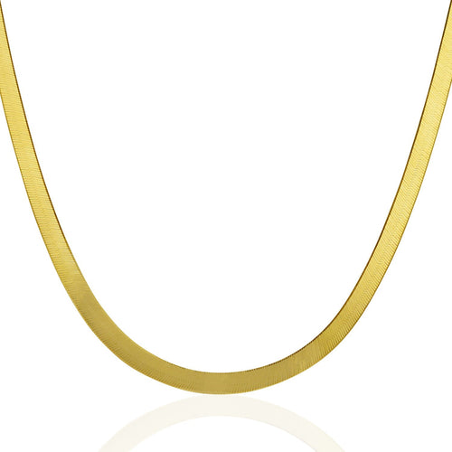 10K Yellow Gold Imperial Herringbone Chain 5.00mm | Bold Solid Gold