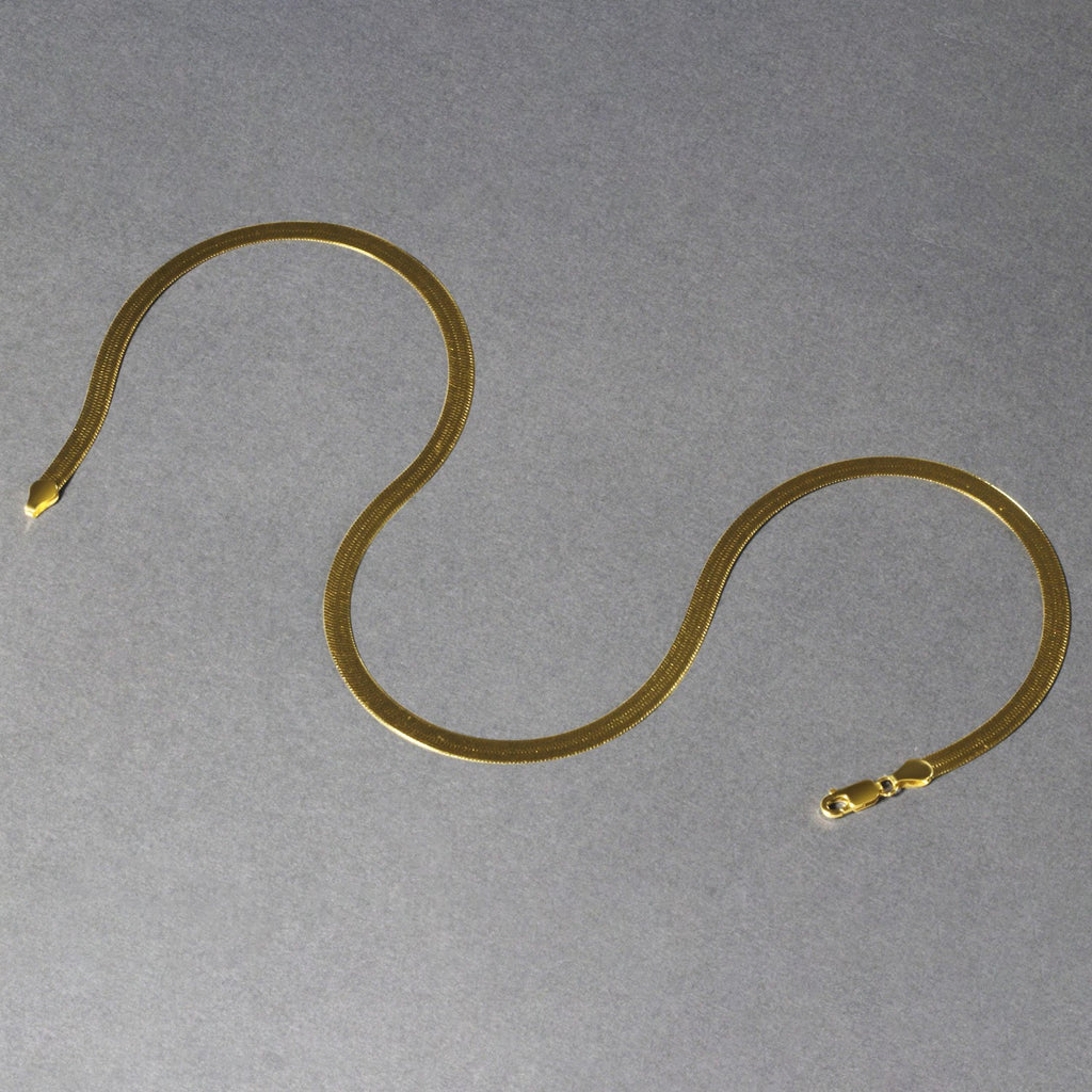 10K Yellow Gold Imperial Herringbone Chain 5.00mm | Bold Solid Gold