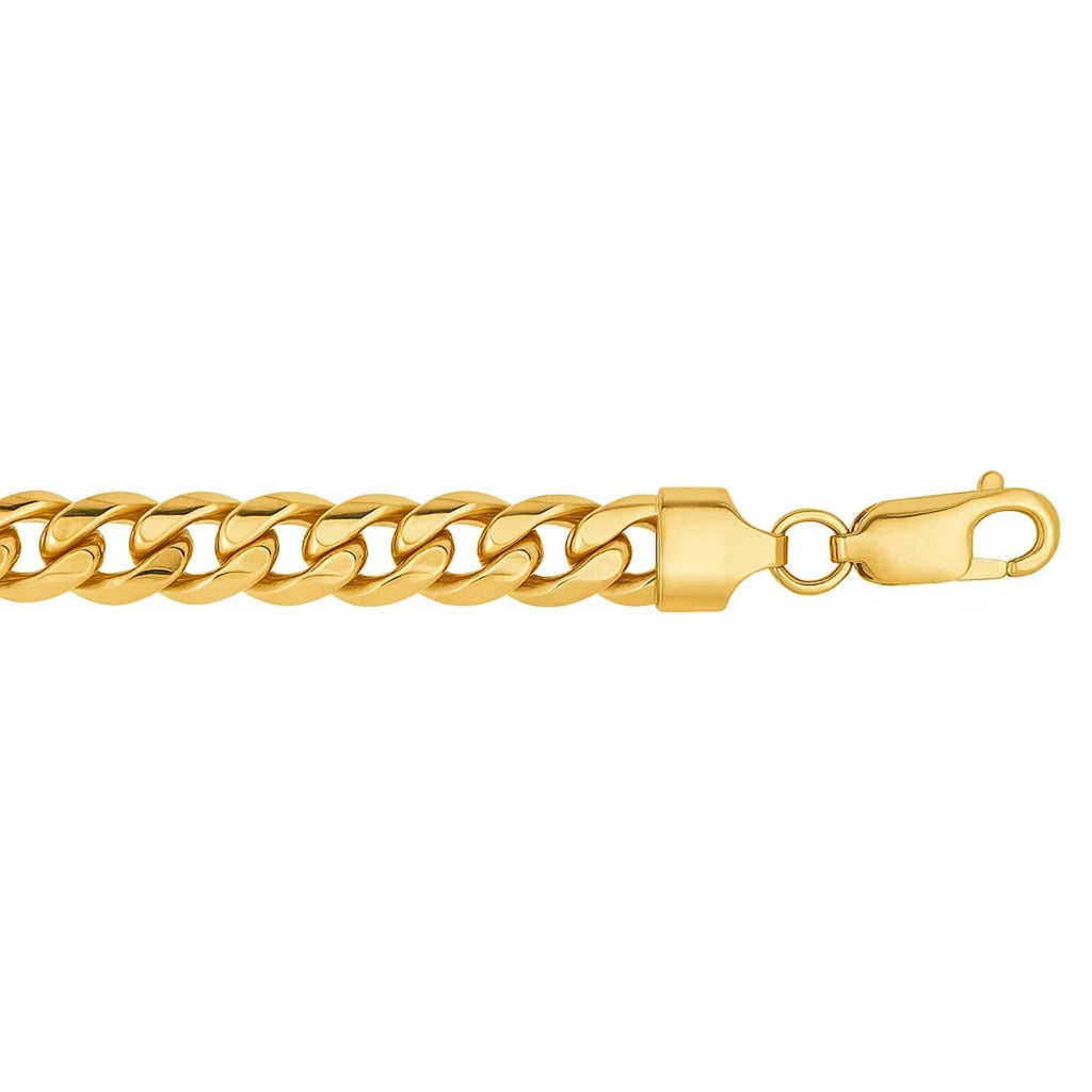 10K Yellow Gold Light Miami Cuban Bracelet (7.00mm) – True Pure Gold
