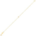 14K Yellow Gold Women's Mini Initial Y Bracelet – 7 Inches – 14K Gold