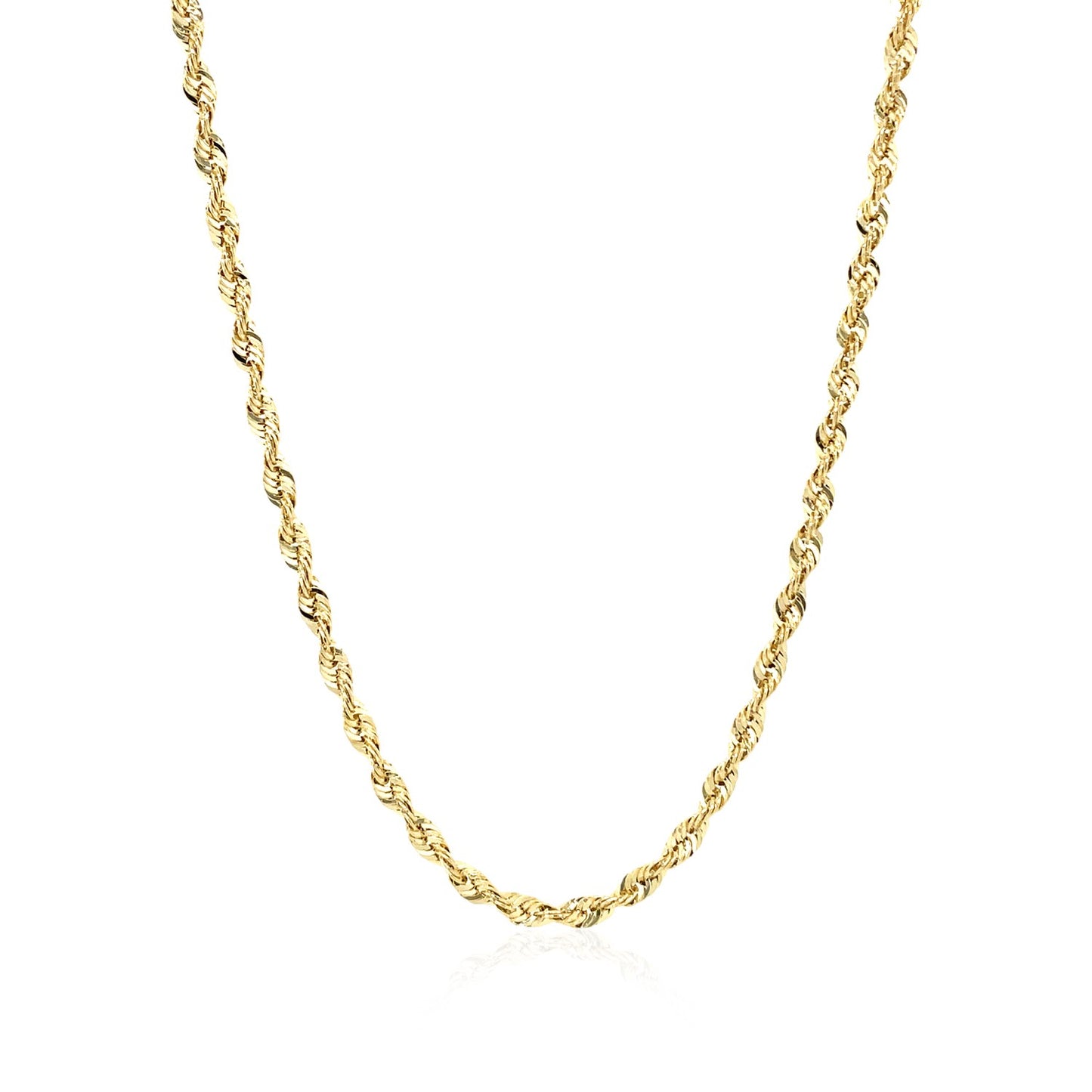 14K Yellow Gold Light Rope Chain (2.50mm)