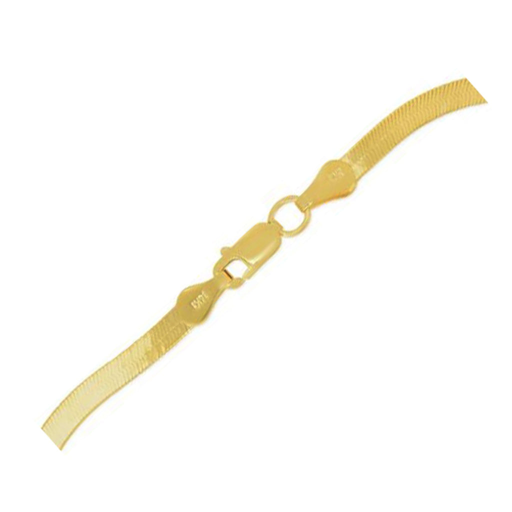 14K Yellow Gold Super Flex Herringbone Chain 1.50mm | Delicate Solid Gold