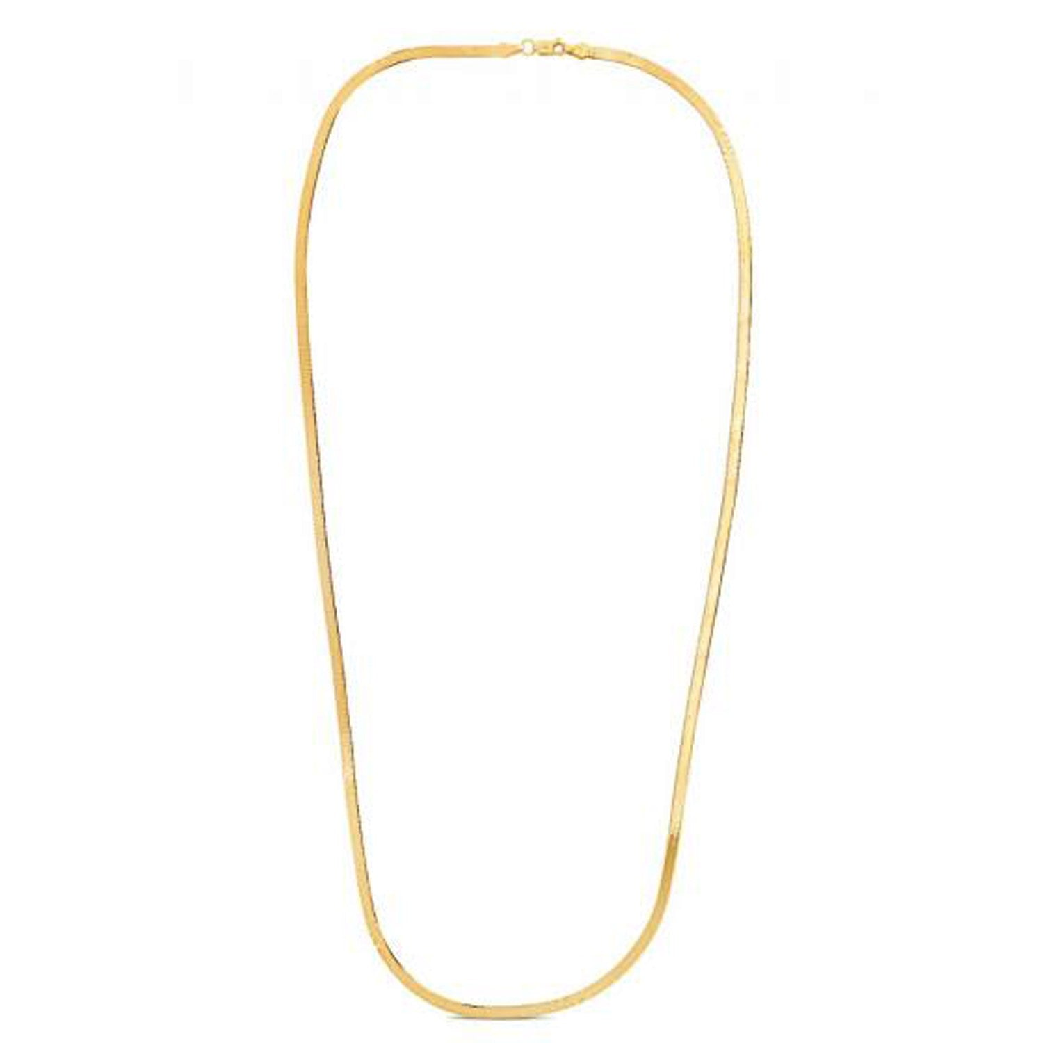 14K Yellow Gold Super Flex Herringbone Chain 1.50mm | Delicate Solid Gold