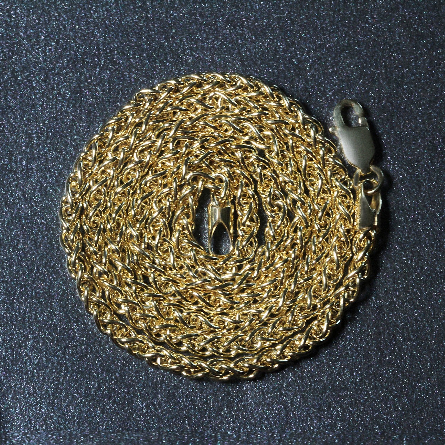 14K Yellow Gold Lightweight Wheat Chain – 2.80mm, Solid Gold