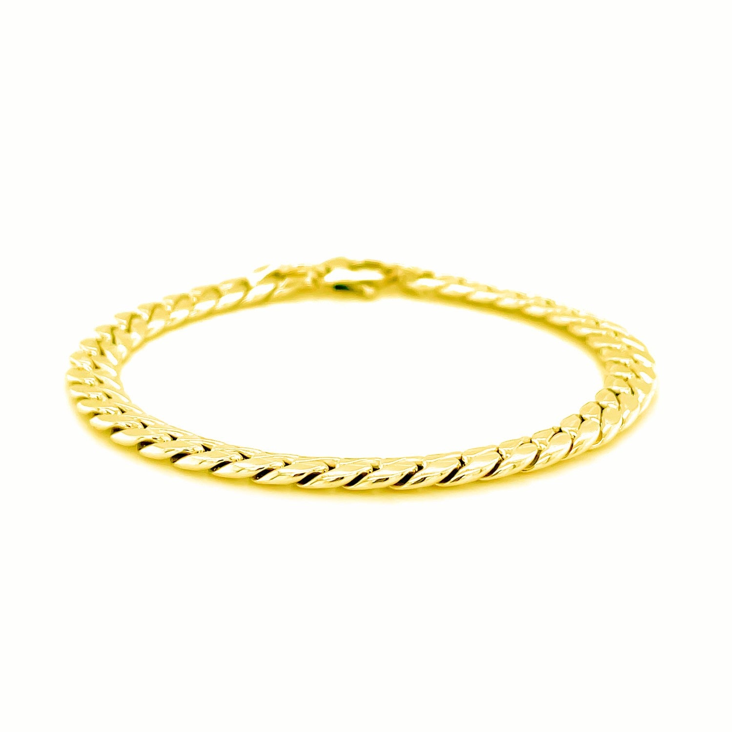 14K Yellow Gold Cuban Link Bracelet (5.90mm) – True Pure Gold