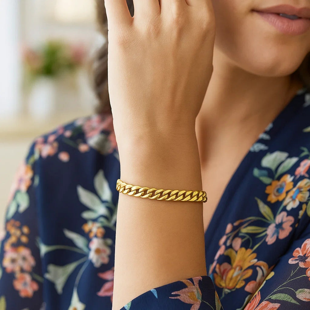 14K Yellow Gold Cuban Link Bracelet (5.90mm) – True Pure Gold