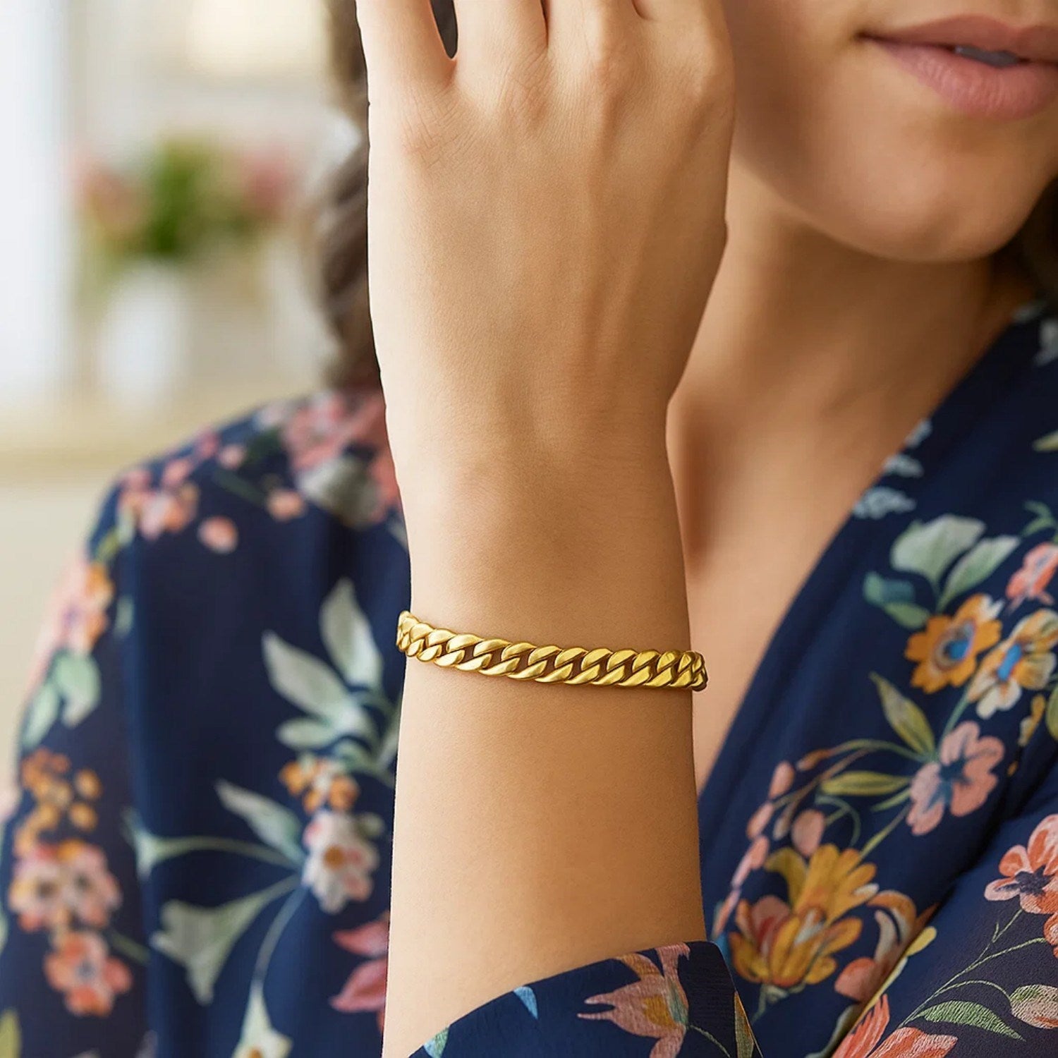 14K Yellow Gold Cuban Link Bracelet (5.90mm) – True Pure Gold