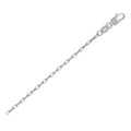 14K White Gold French Cable Chain Necklace (1.30mm) – True Pure Gold