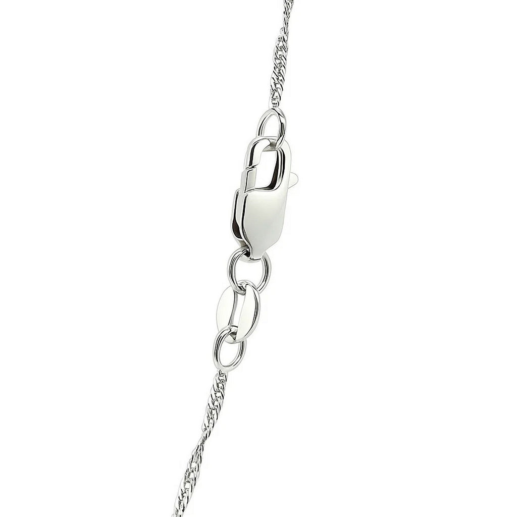14K White Gold Singapore Chain 1.30mm | Solid Gold, Lobster Clasp