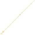 14K Yellow Gold Women's Mini Initial R Bracelet – 7 Inches – 14K Gold