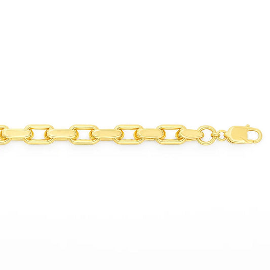 14k Yellow Gold French Cable Chain Bracelet  (3.60 mm)