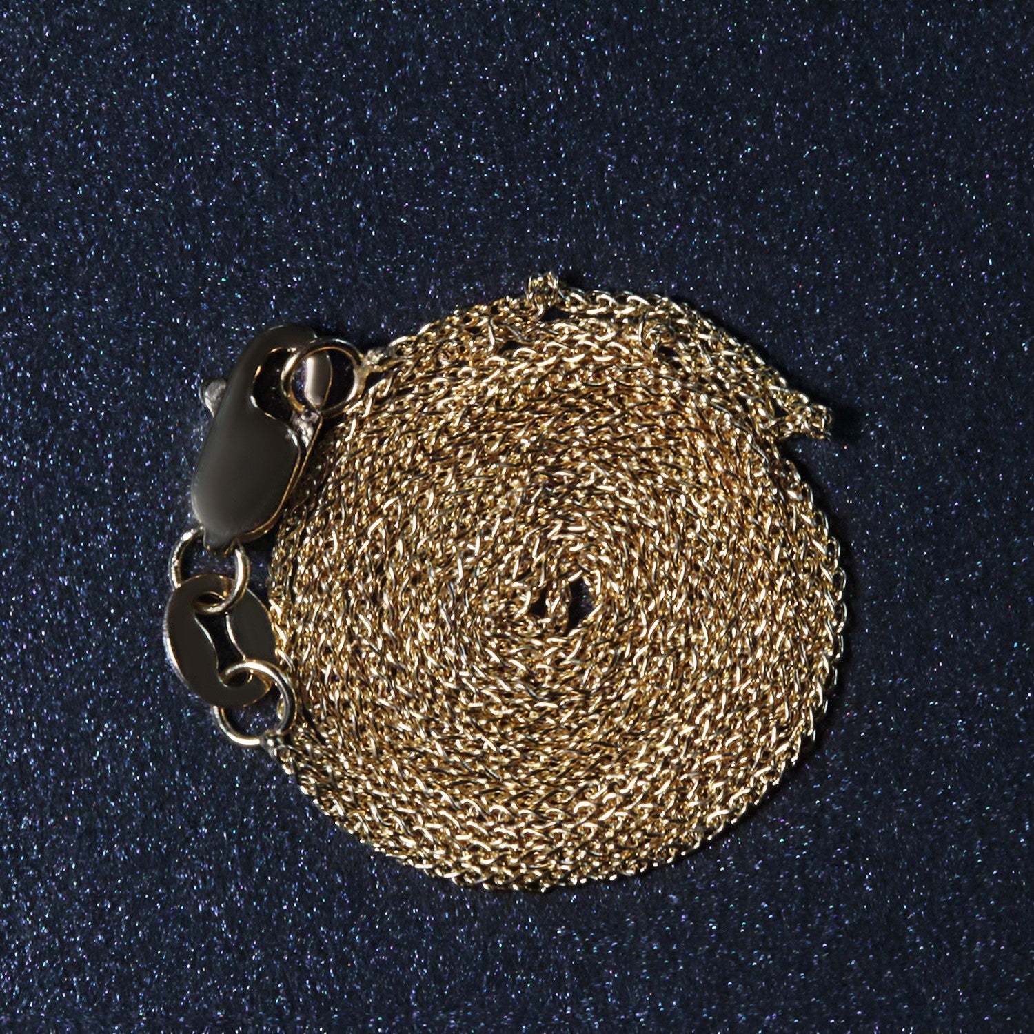 14K Yellow Gold Round Wheat Chain – 0.80mm, Solid Gold