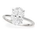 3 Carat Oval Lab-Grown Diamond Solitaire Ring | IGI Certified | 14K White Gold