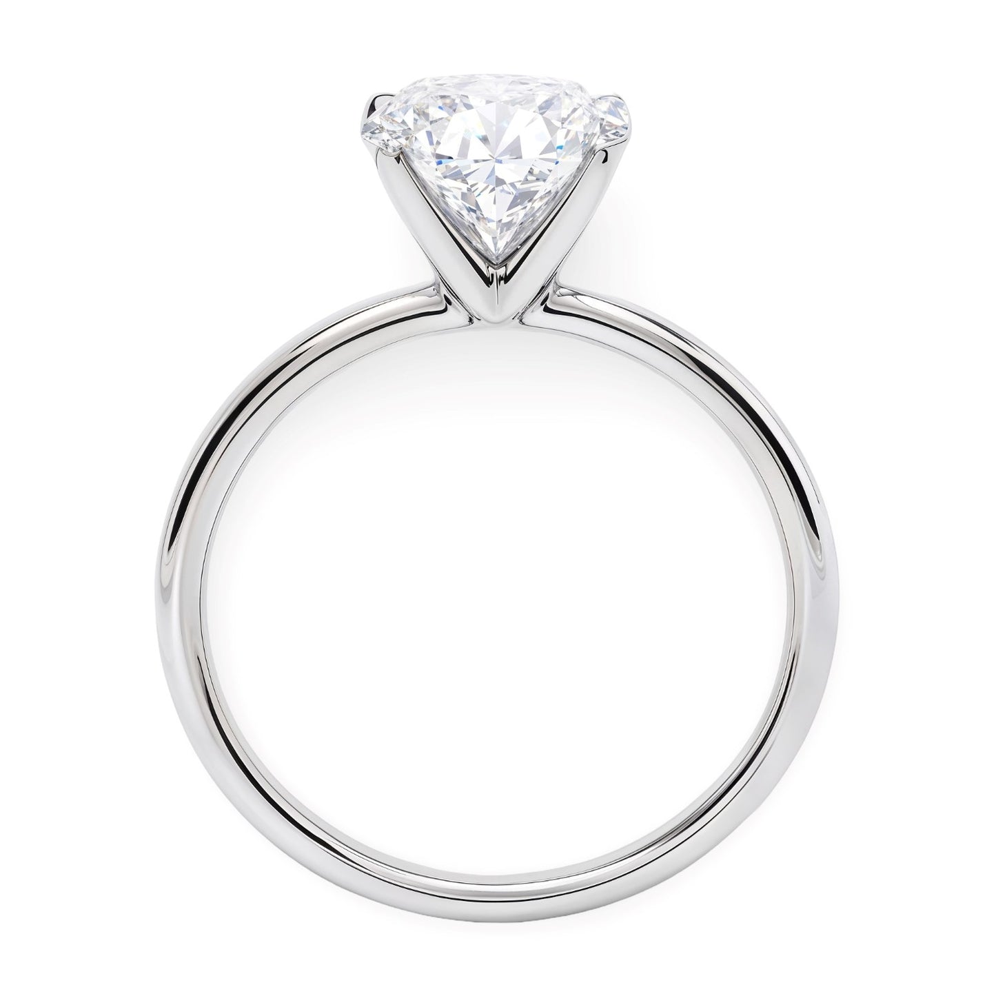 3 Carat Oval Lab-Grown Diamond Solitaire Ring | IGI Certified | 14K White Gold