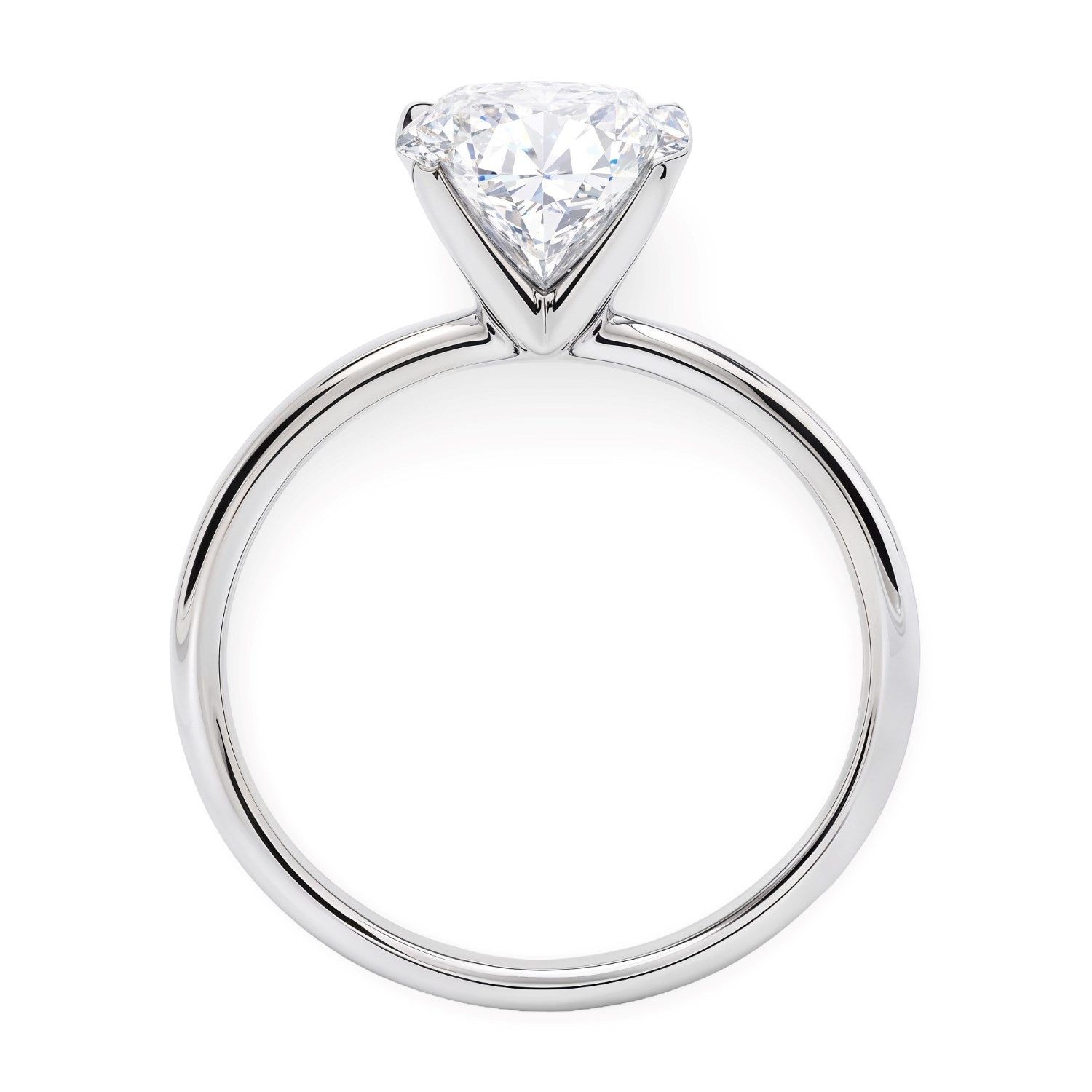 3 Carat Oval Lab-Grown Diamond Solitaire Ring | IGI Certified | 14K White Gold