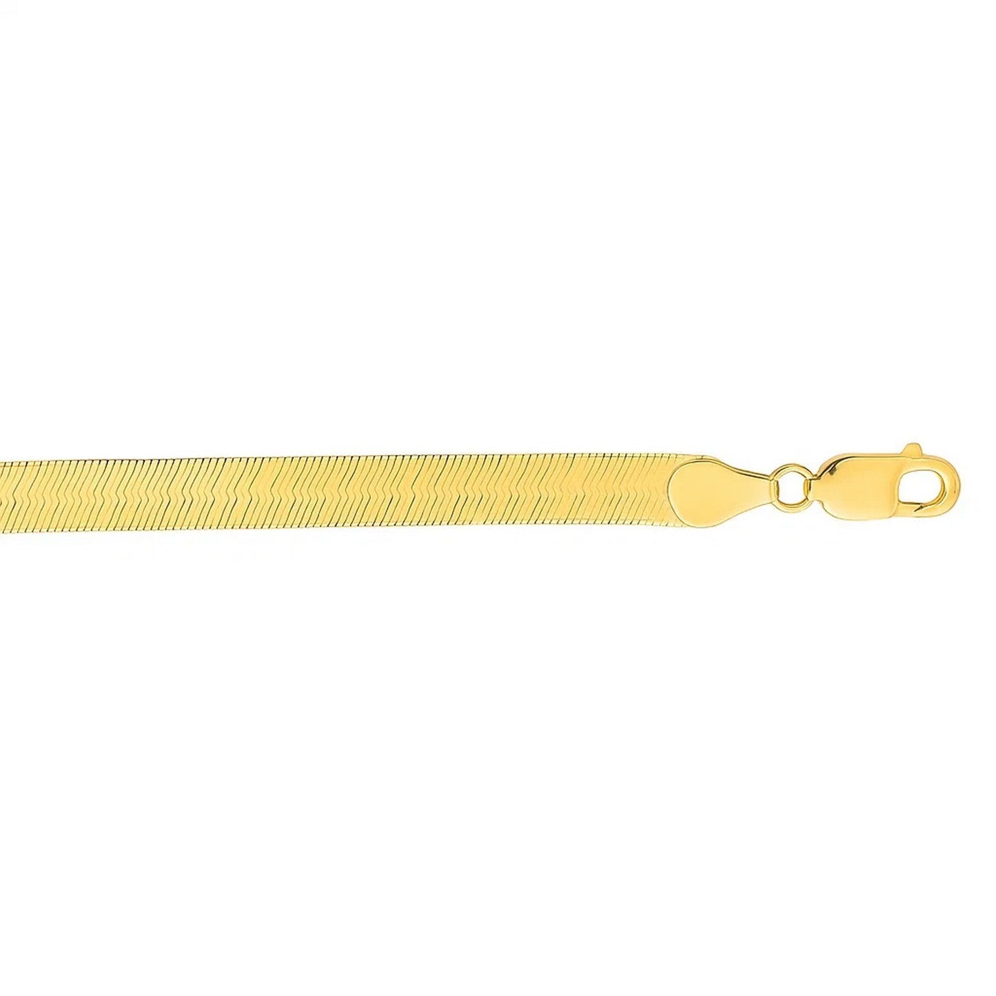 14k Yellow Gold Super Flex Herringbone Bracelet (6.00 mm)
