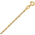 14K Yellow Gold Machine Rope Chain (1.10mm)