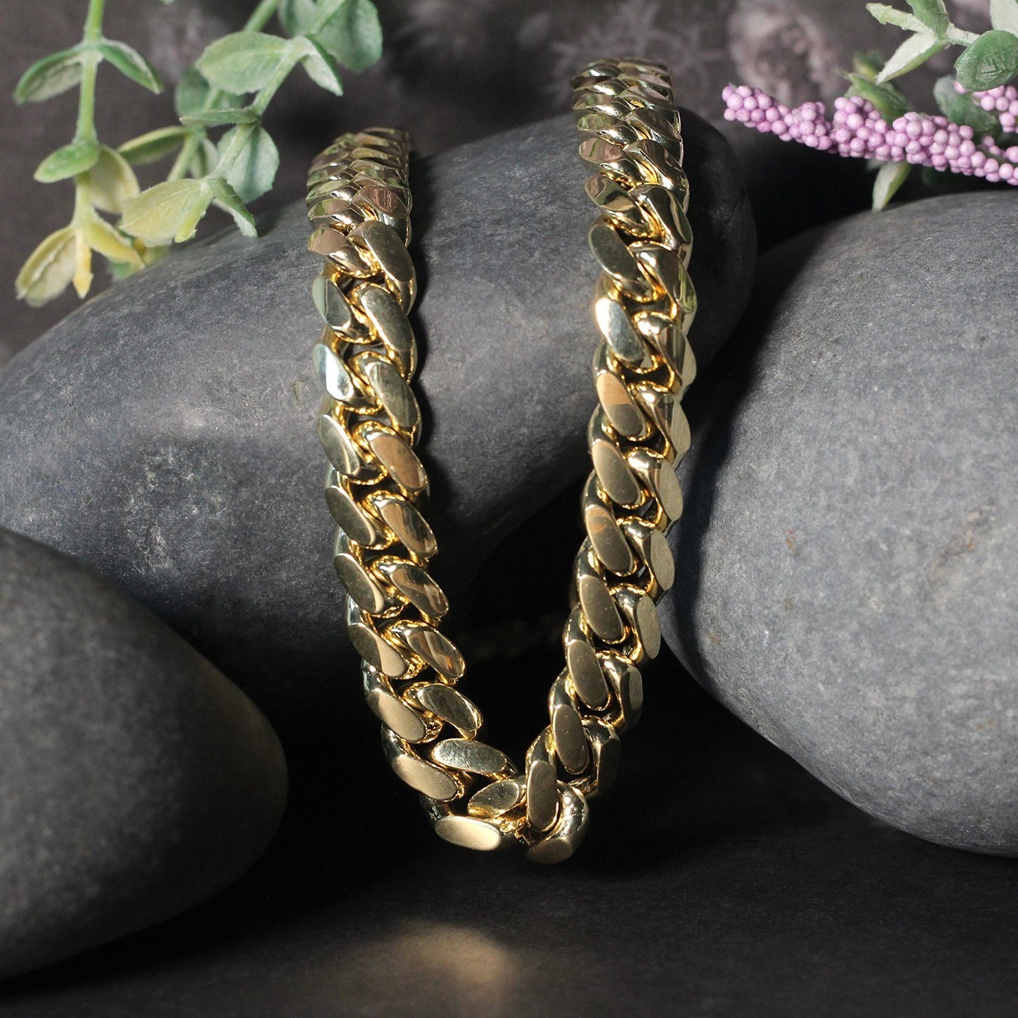 14K Yellow Gold Classic Solid Miami Cuban Chain Necklace (10.10mm) – True Pure Gold