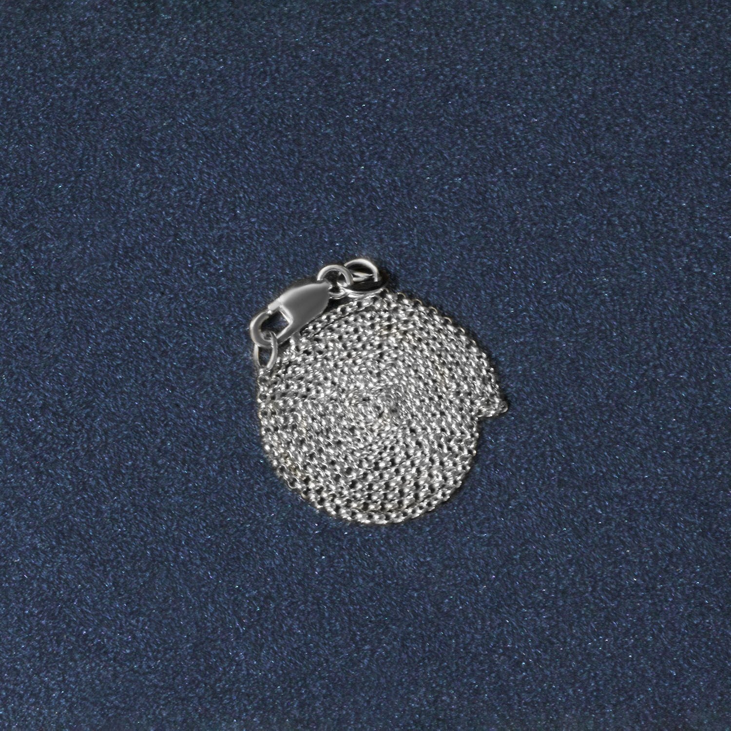14K White Gold Diamond Cut Rolo Chain – 1.10mm, Solid Gold