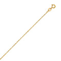 14K Yellow Gold Machine Rope Chain (0.85mm)
