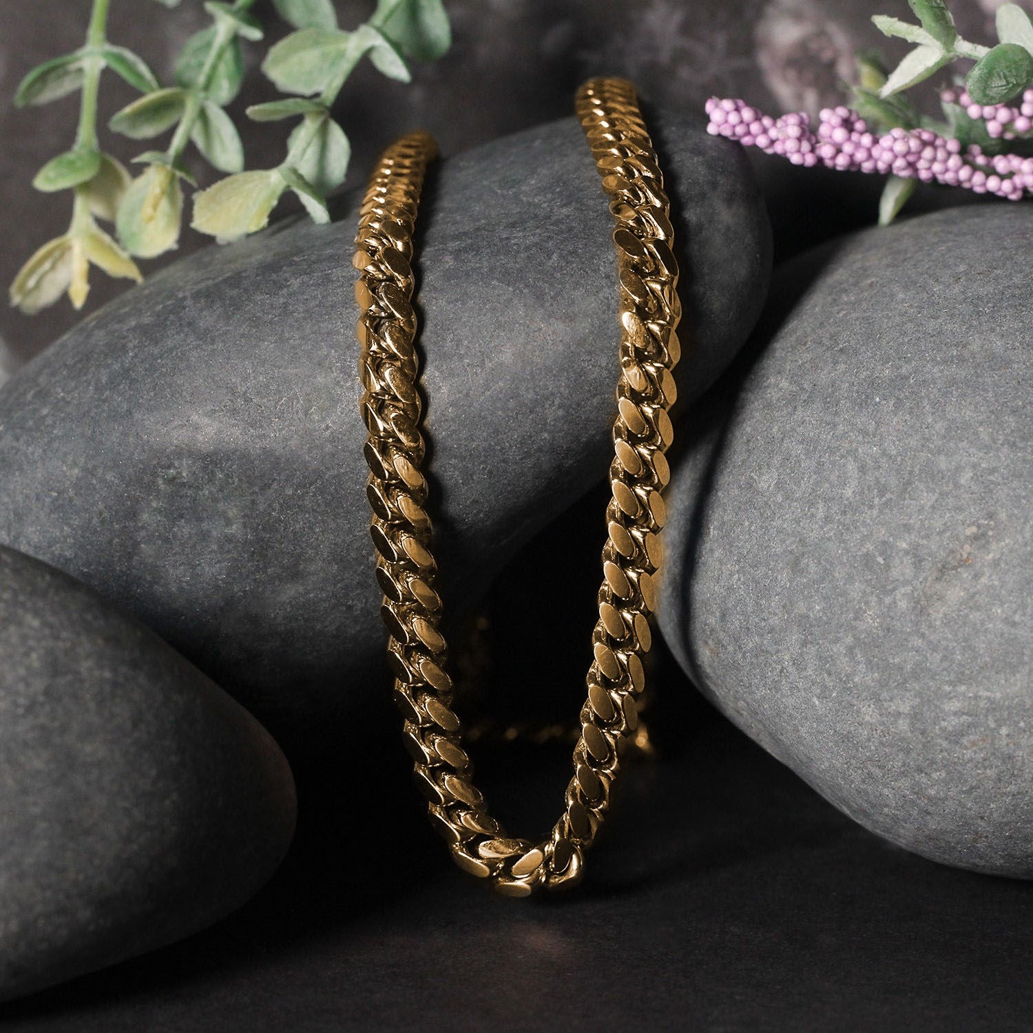 14K Yellow Gold Classic Solid Miami Cuban Chain (6.10mm)