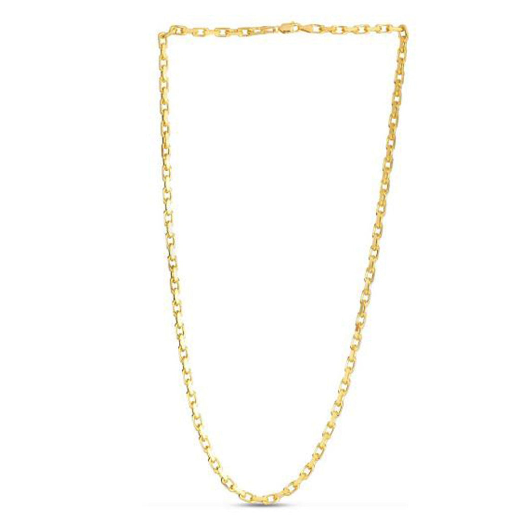 14K Yellow Gold French Cable Chain Necklace (3.60mm) – True Pure Gold