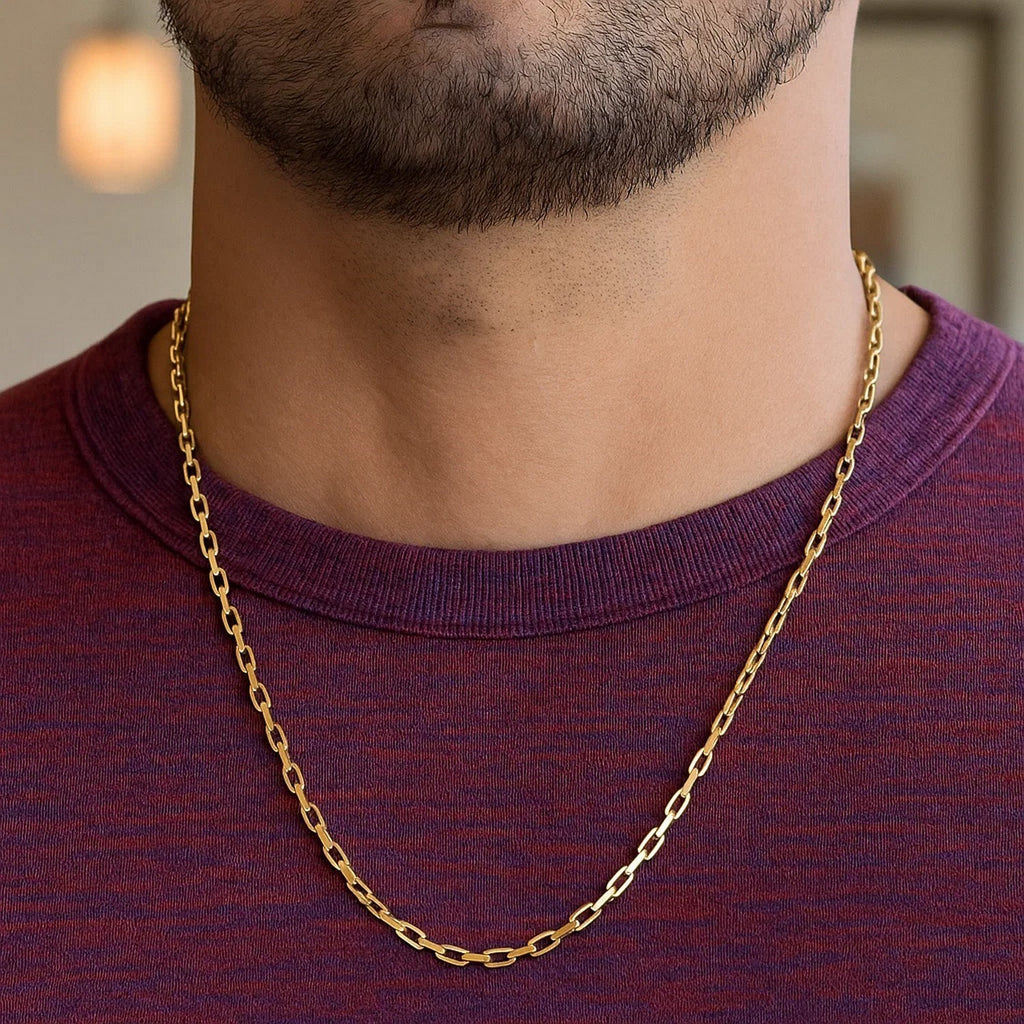14K Yellow Gold French Cable Chain Necklace (3.60mm) – True Pure Gold
