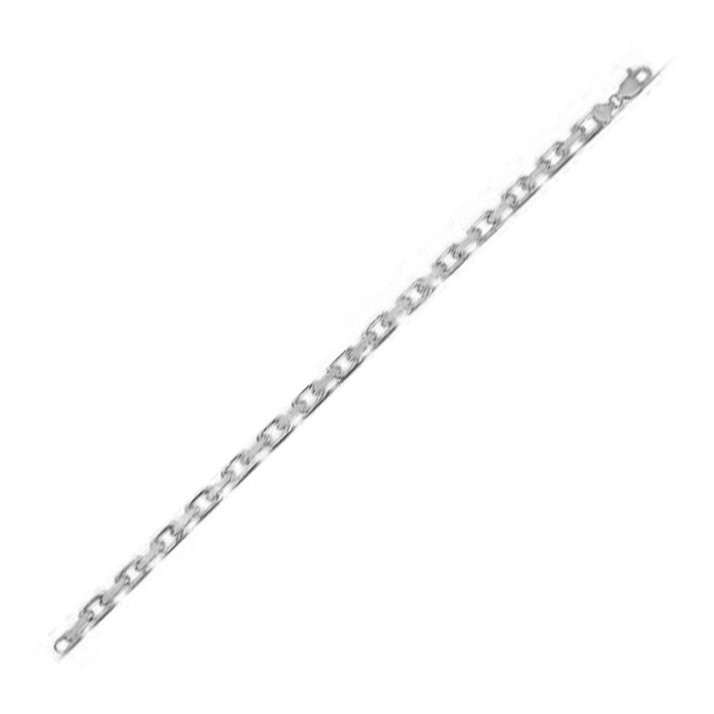 14K White Gold French Cable Chain Necklace (4.80mm) – True Pure Gold