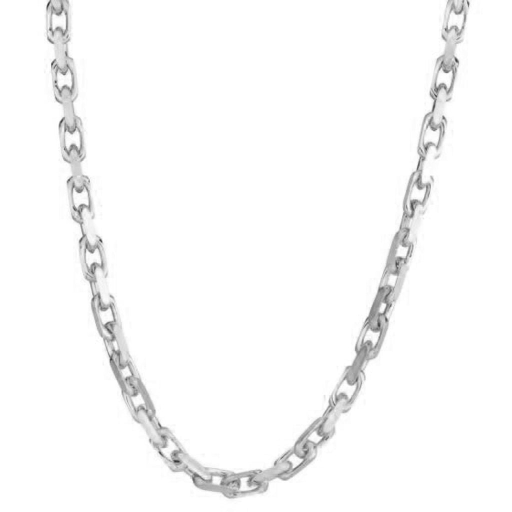 14K White Gold French Cable Chain Necklace (4.80mm) – True Pure Gold