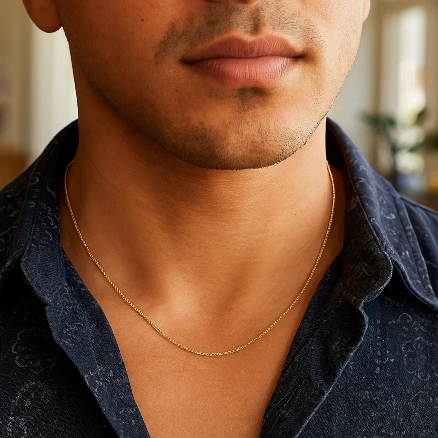 14K Yellow Gold Machine Rope Chain (1.00mm)