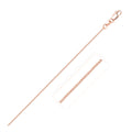 14K Rose Gold Classic Box Chain Necklace (0.60mm) – True Pure Gold