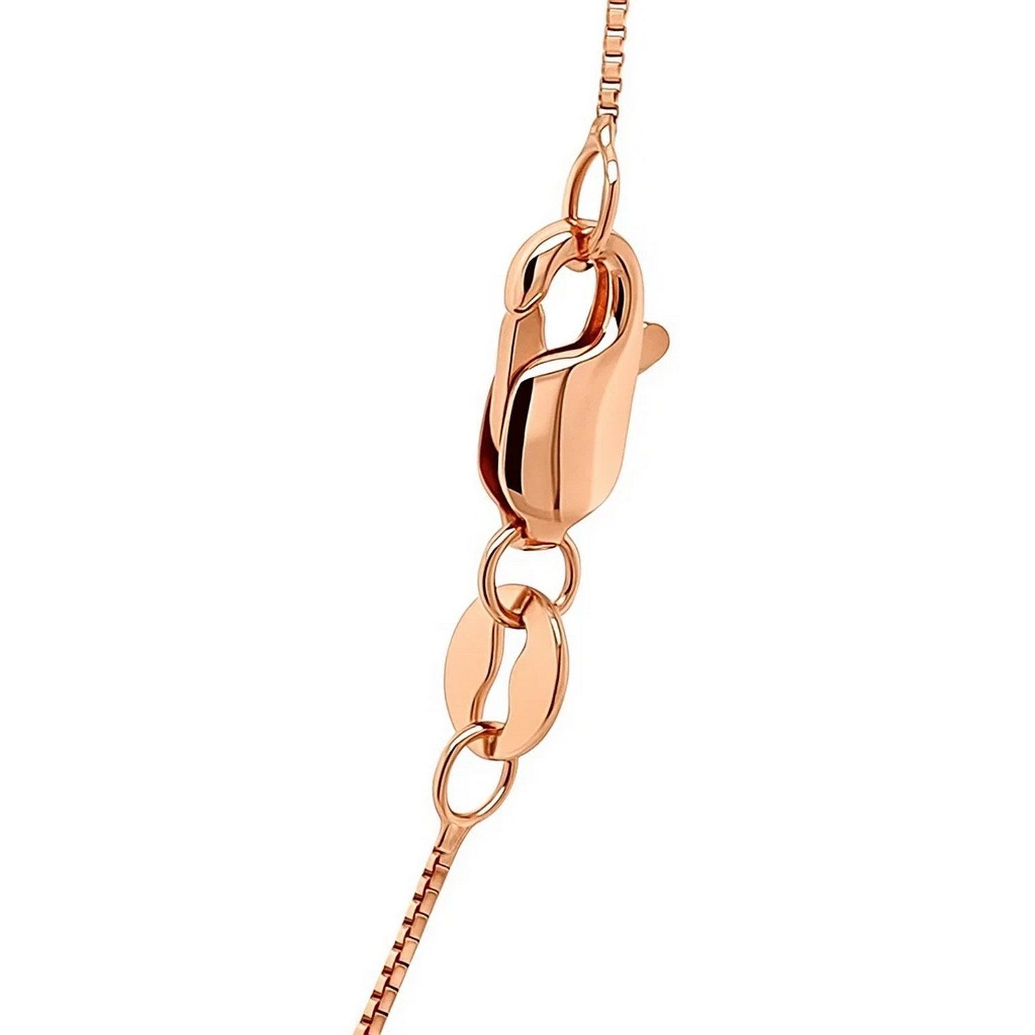 14K Rose Gold Classic Box Chain Necklace (0.60mm) – True Pure Gold