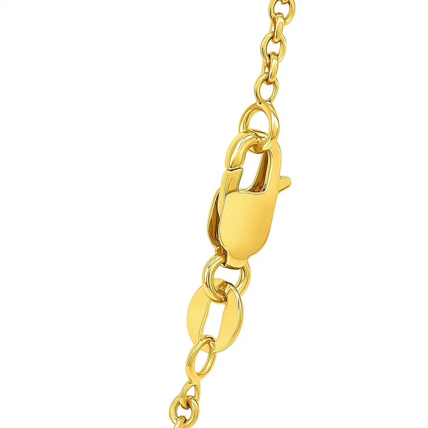14K Yellow Gold Round Cable Link Chain Necklace (2.60 mm)