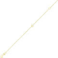 14K Yellow Gold Women's Mini Initial D Bracelet – 7 Inches – 14K Gold
